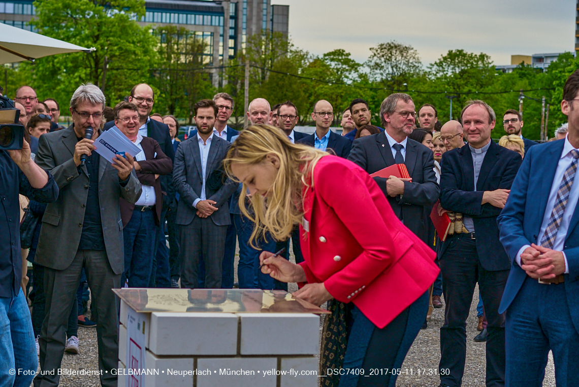11. Mai 2017 - Grundsteinlegung für die LOGE und dem Kulturquadrat in Neuperlach